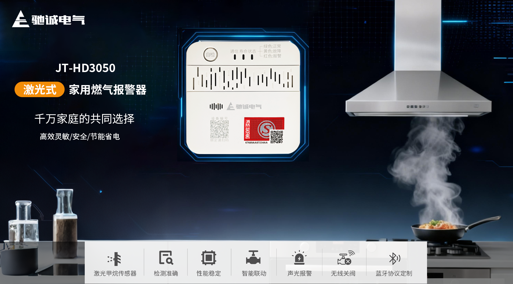 爱家新选择|开云kaiyun网页版官网JT-HD3050系列家用燃气报警器上线啦 爱家新选择|开云kaiyun网页版官网JT-HD3050系列家用燃气报警器上线啦